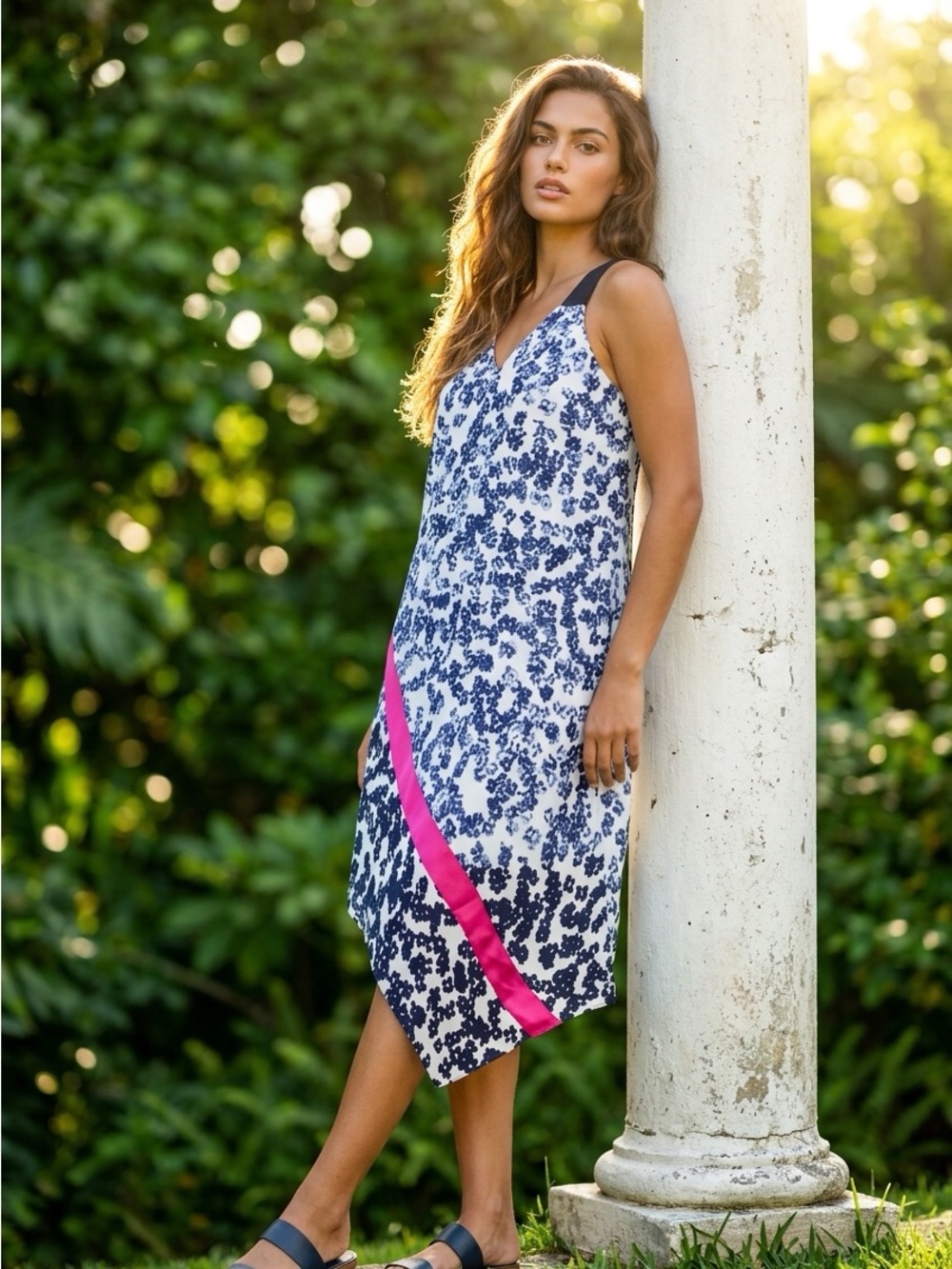 Rachel Rachel Roy Floral Asymmetrical High Low Sleeveless Dress